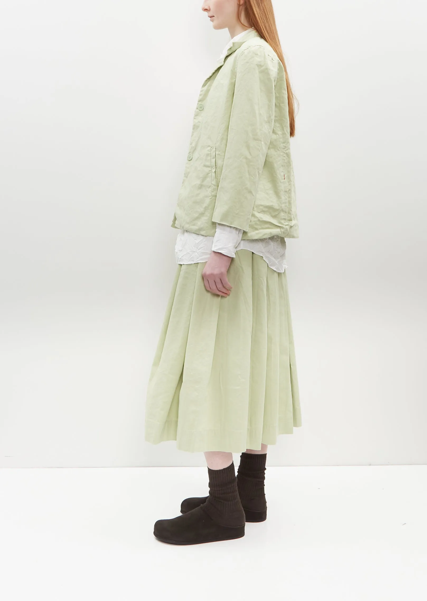 Air Linen-Cotton Jacket — Jade