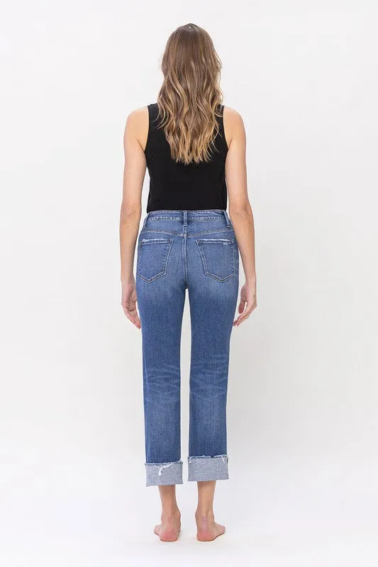 Aussie Straight Leg Cuffed Denim