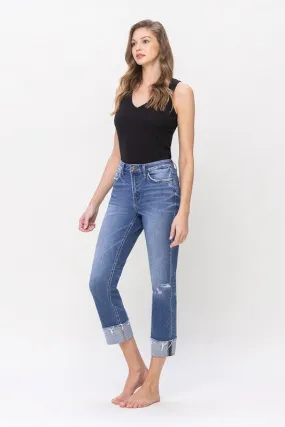 Aussie Straight Leg Cuffed Denim