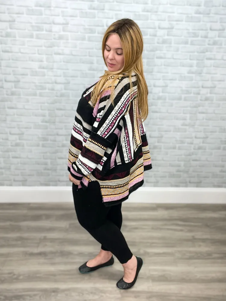 Boho Oversized Boxy Sweater {Easel}