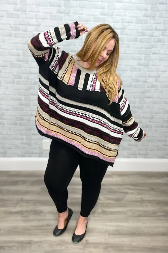 Boho Oversized Boxy Sweater {Easel}