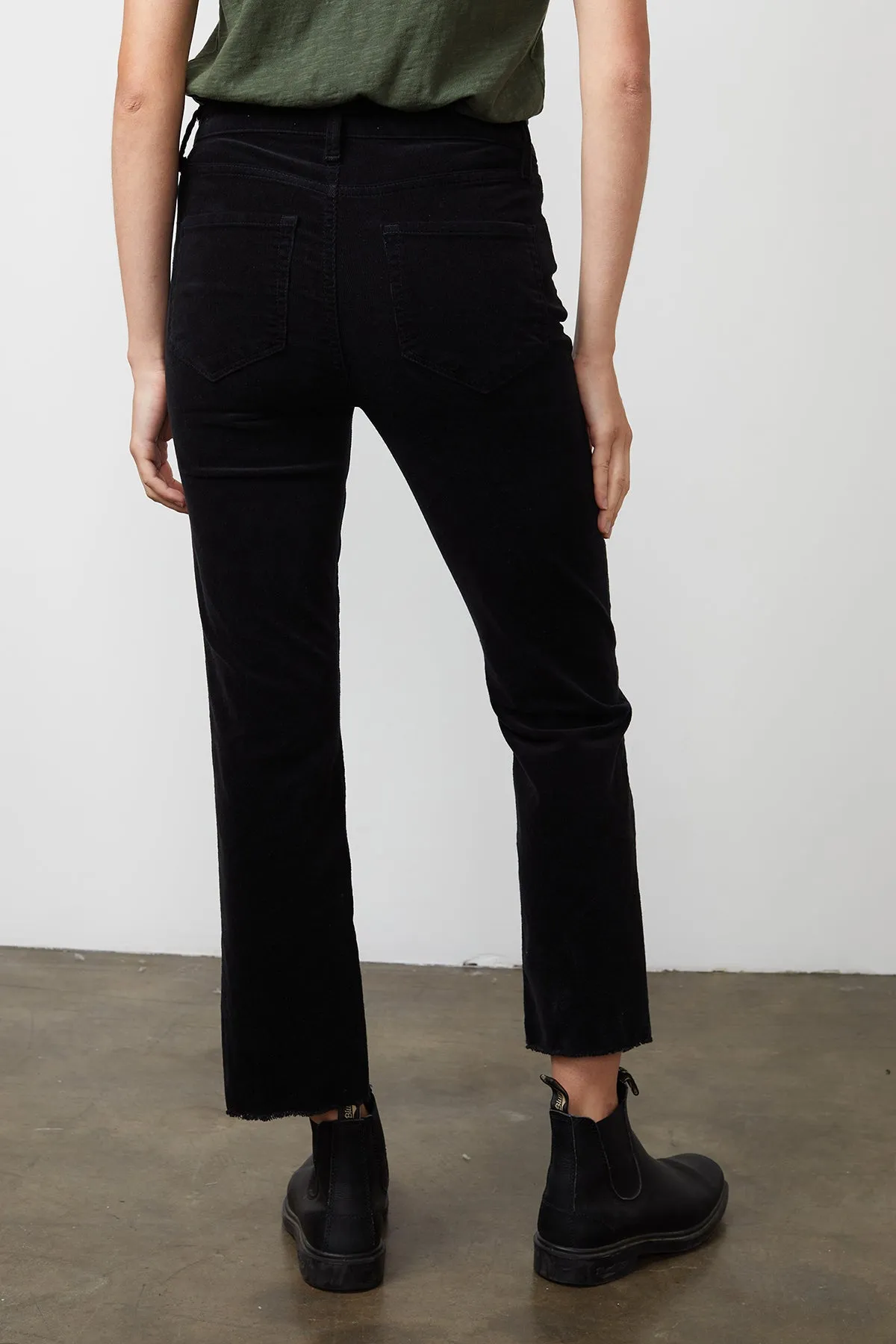 CANDACE CORDUROY HIGH RISE CROP JEAN