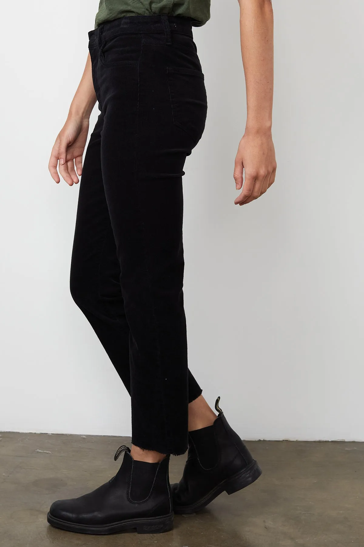 CANDACE CORDUROY HIGH RISE CROP JEAN