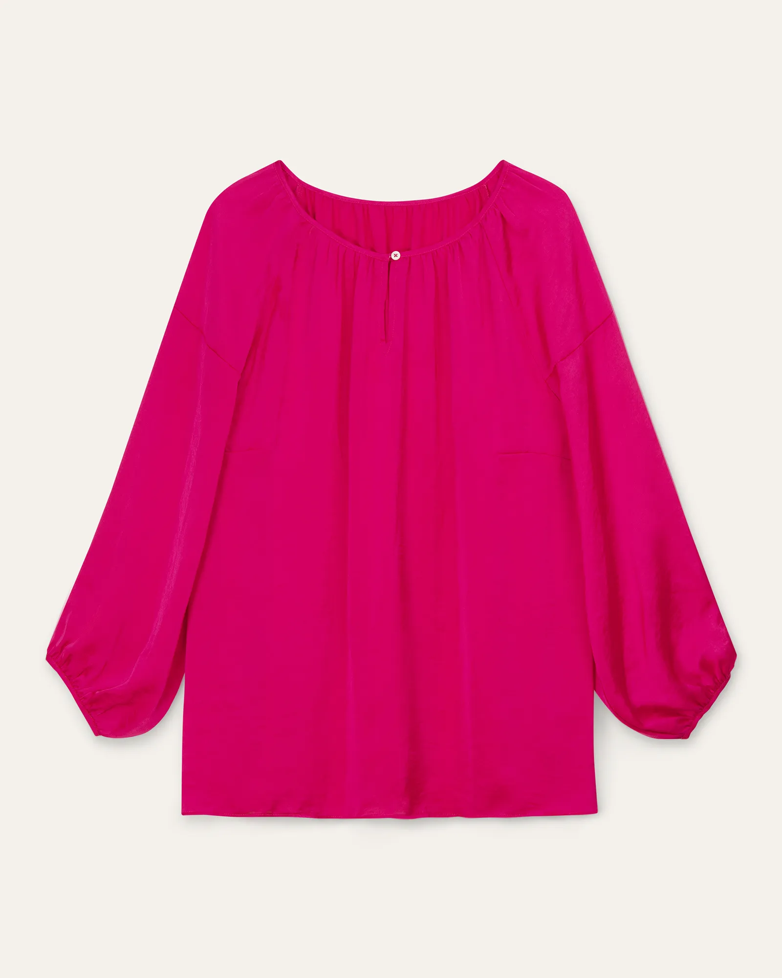 Candice Peasant Blouse | Magenta