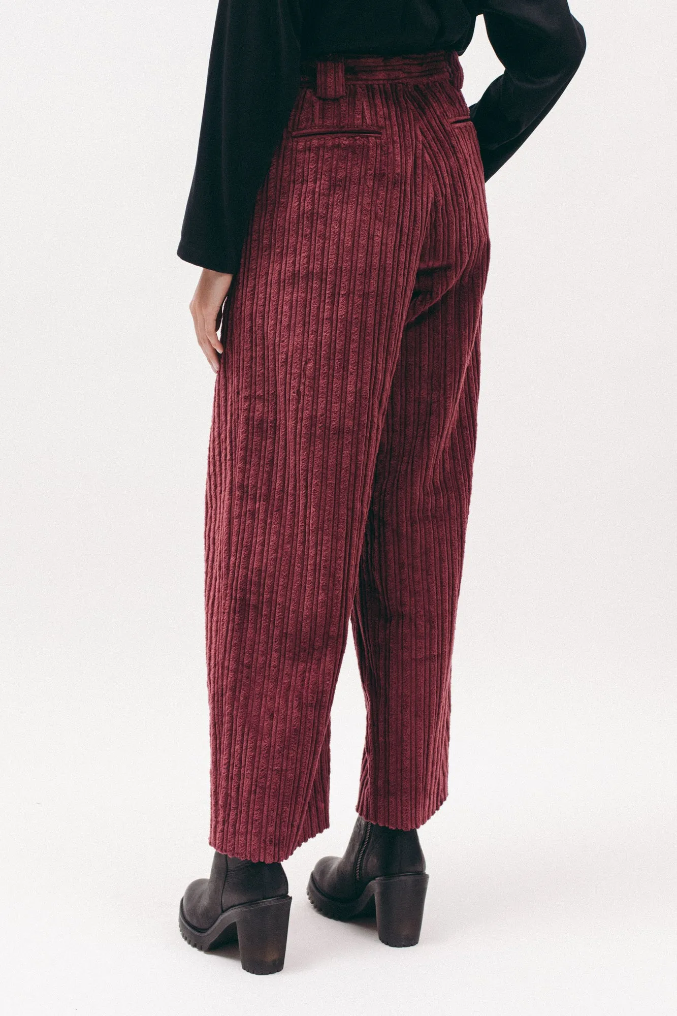 Cord Trouser - Dark Rose