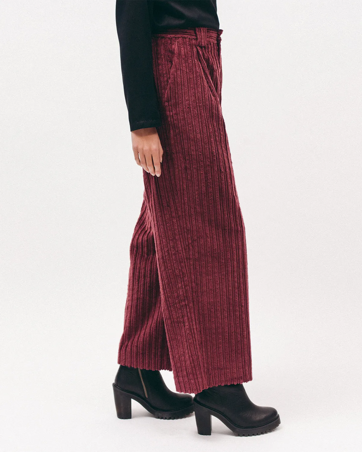 Cord Trouser - Dark Rose