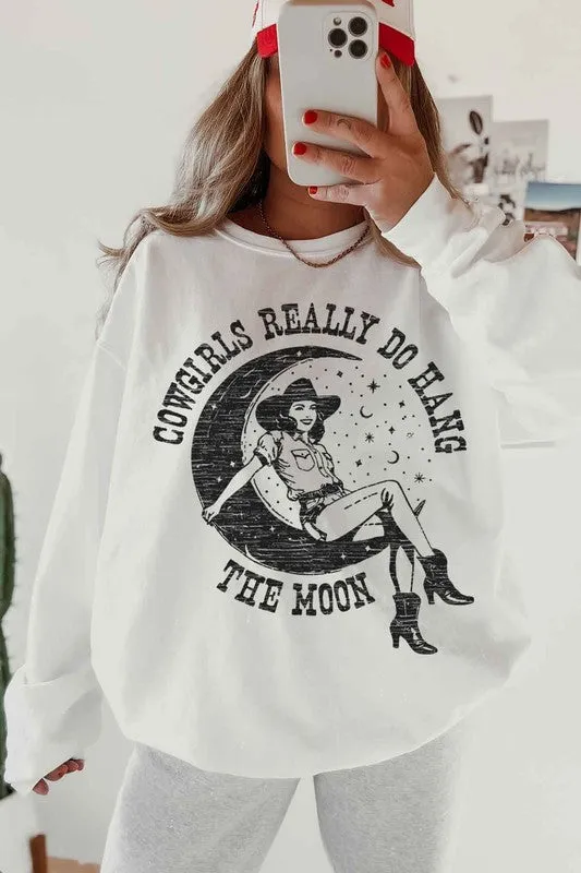 COWGIRLS HAND THE MOON OVERSIZED SWEATSHIRT - Online Exclusive