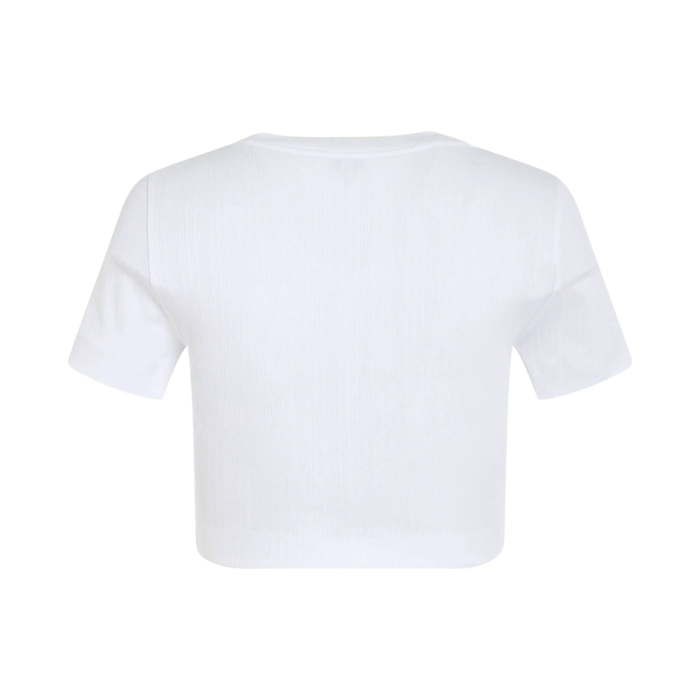 Cropped Anagram Top in White