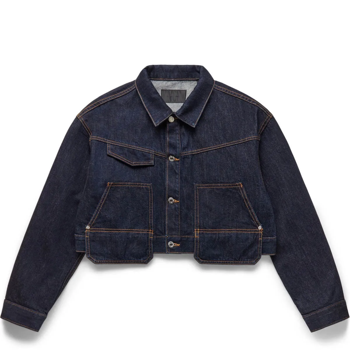 CROPPED DENIM TRUCKER JACKET