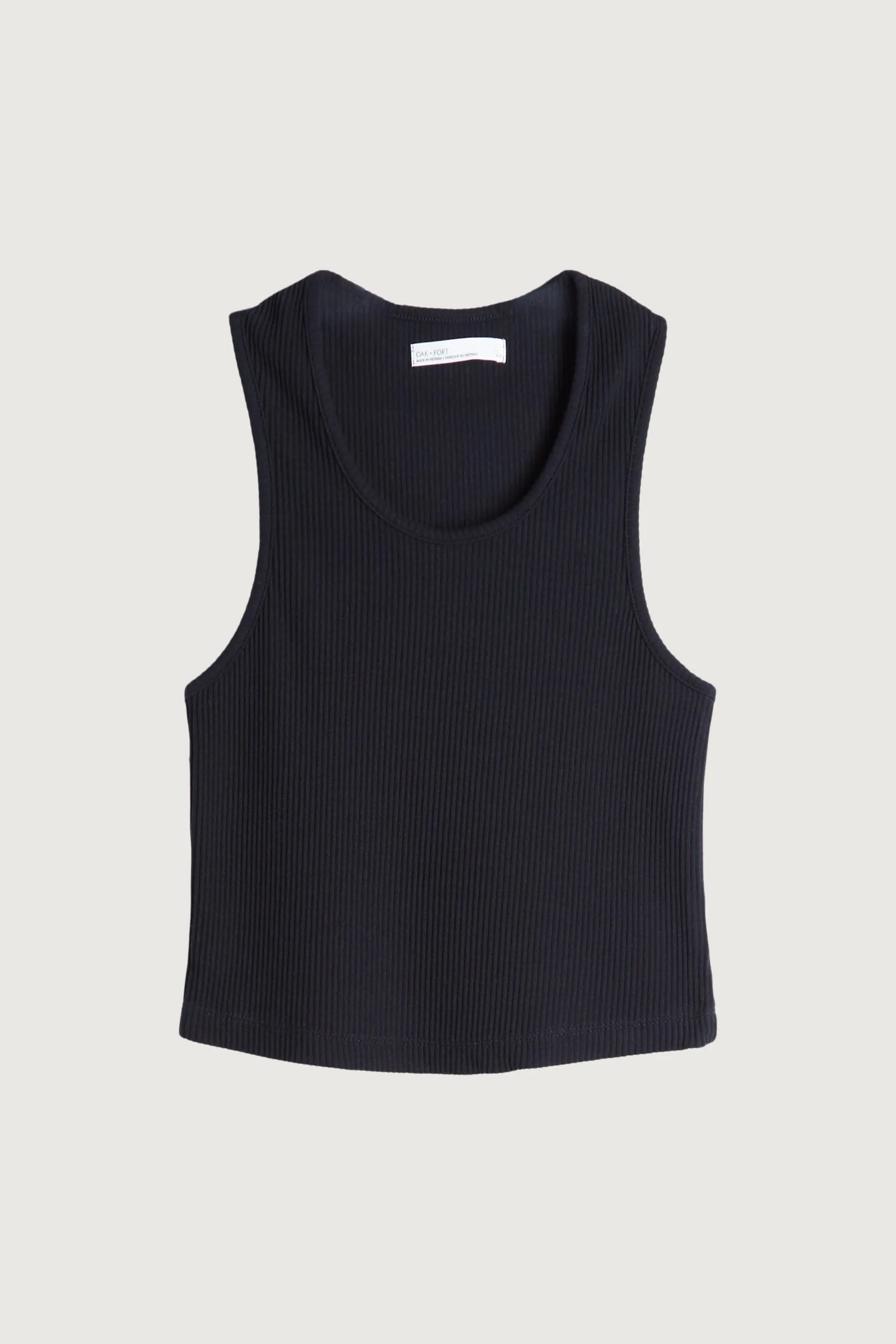 CROPPED RIBBED TANK