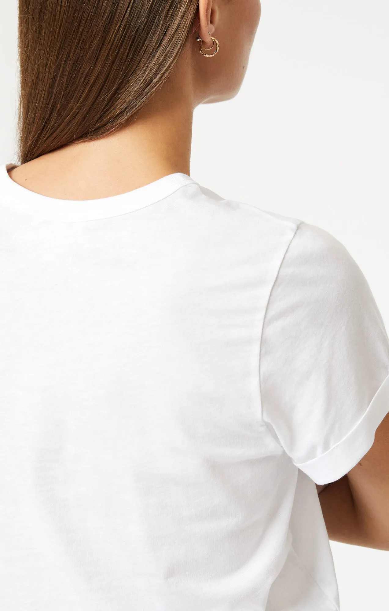 CROPPED T-SHIRT IN WHITE