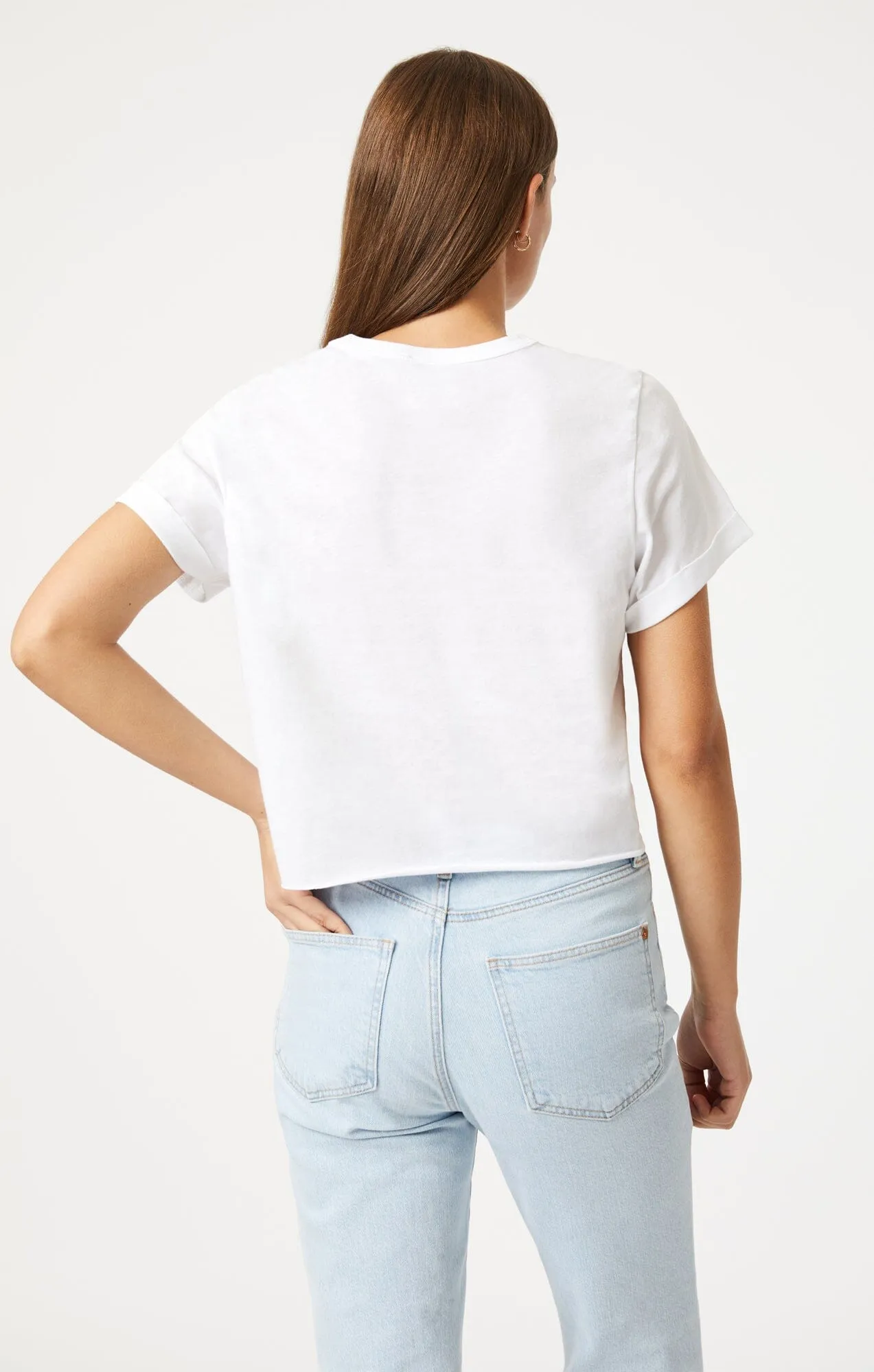 CROPPED T-SHIRT IN WHITE