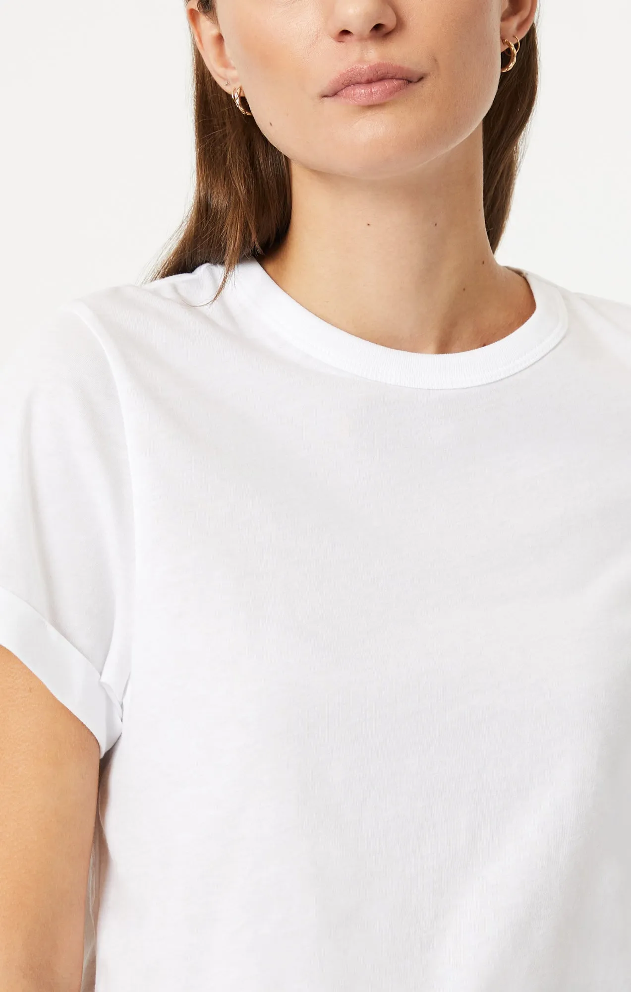 CROPPED T-SHIRT IN WHITE