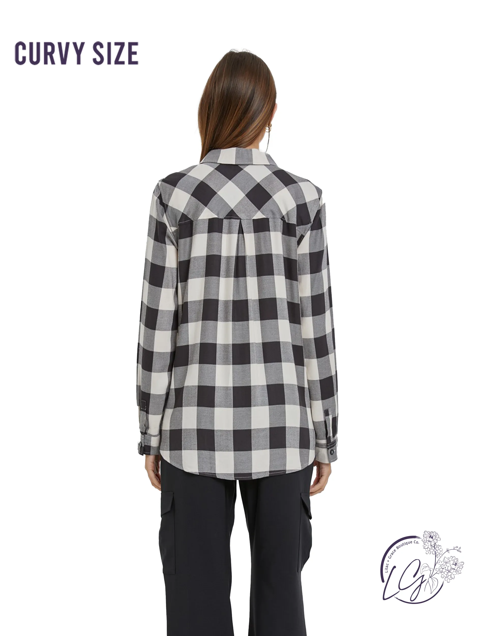 Curvy Timber Trail Flannel