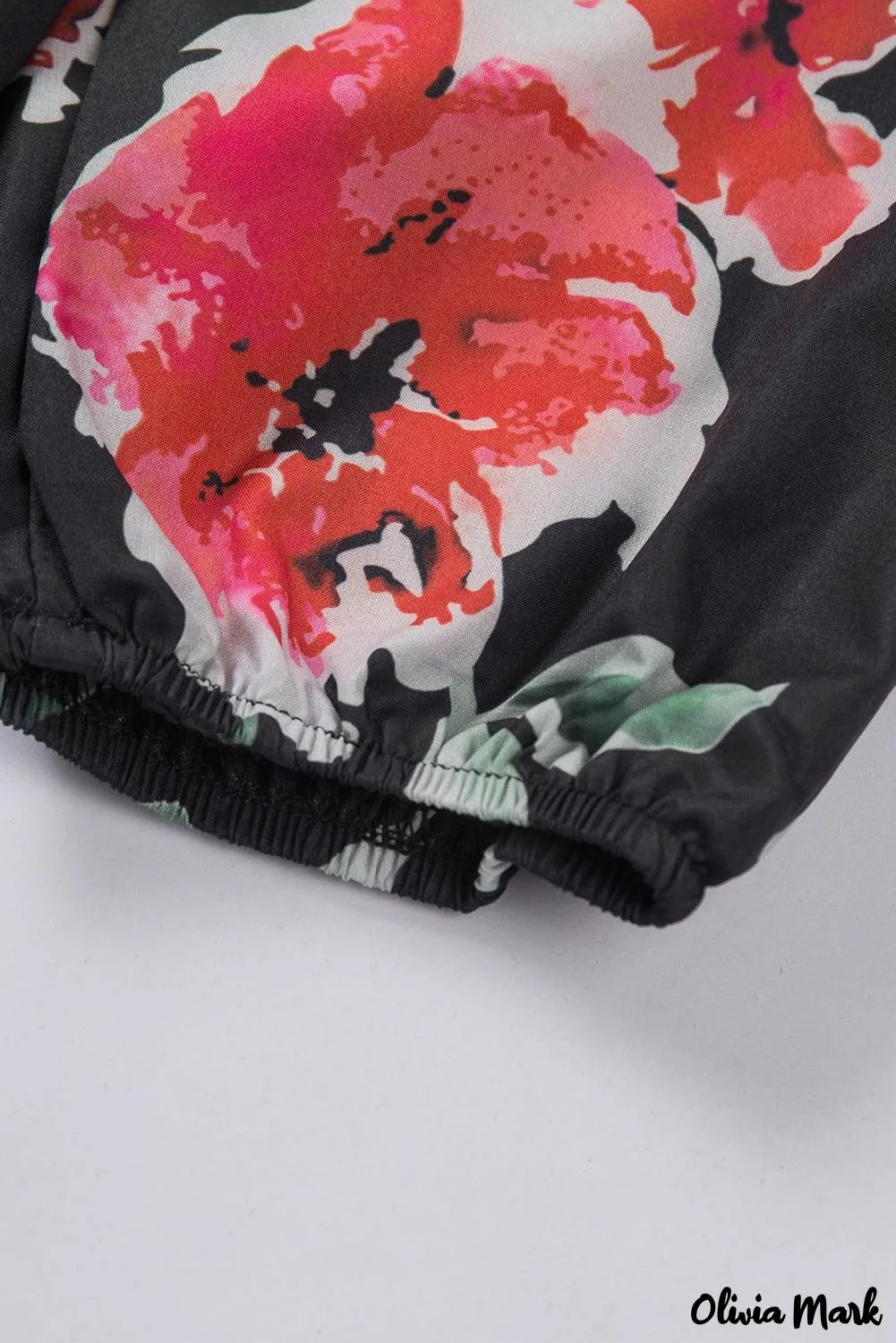 Deanwangkt - Multicolor Peasant Blouse With Floral Print