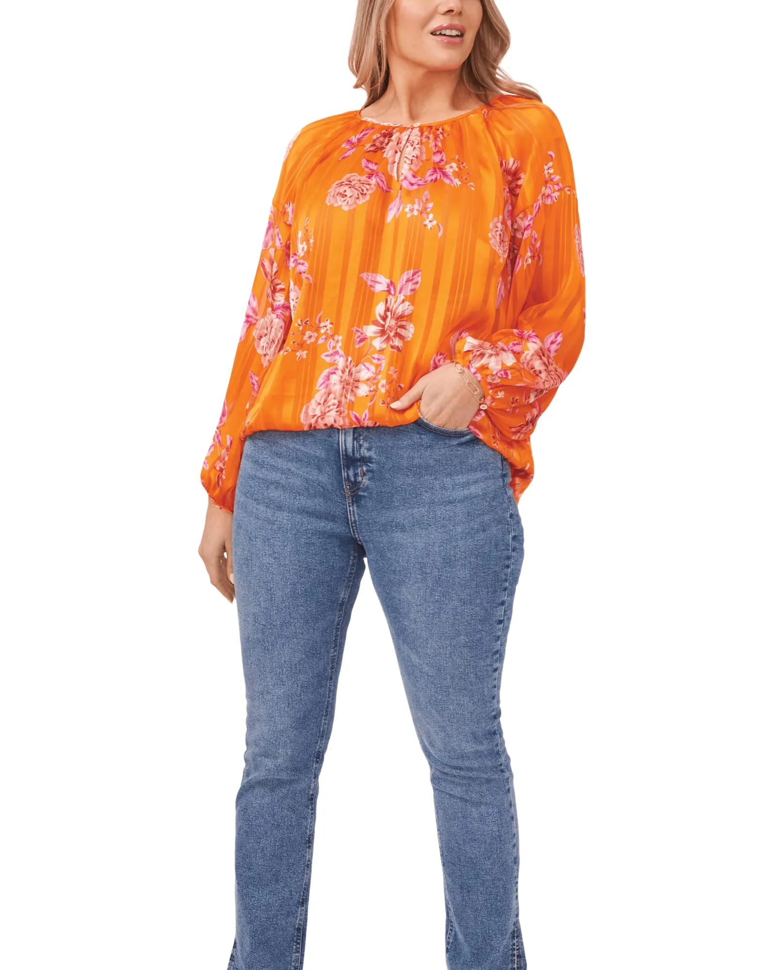 Eva Keyhole Peasant Blouse | SUNSET ORG