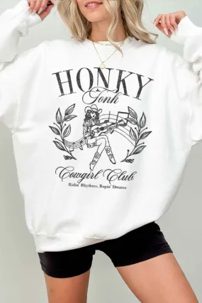 HONKY TONK COWGIRL CLUB OVERSIZED SWEATSHIRT - Online Exclusive