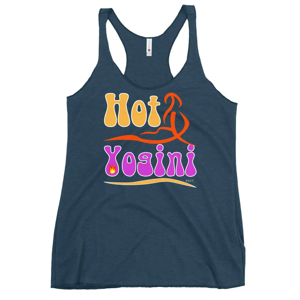 Hot Yogini Retro Groovy Racerback Tank Top