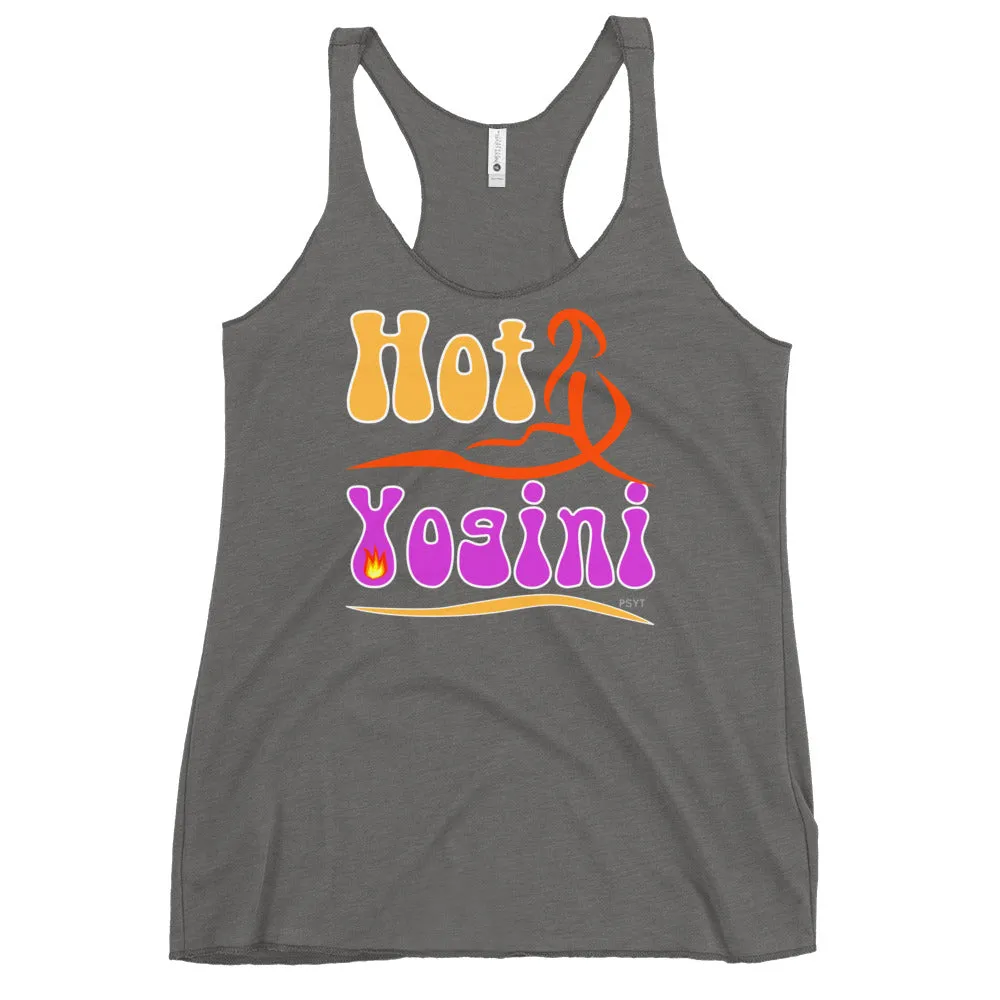 Hot Yogini Retro Groovy Racerback Tank Top