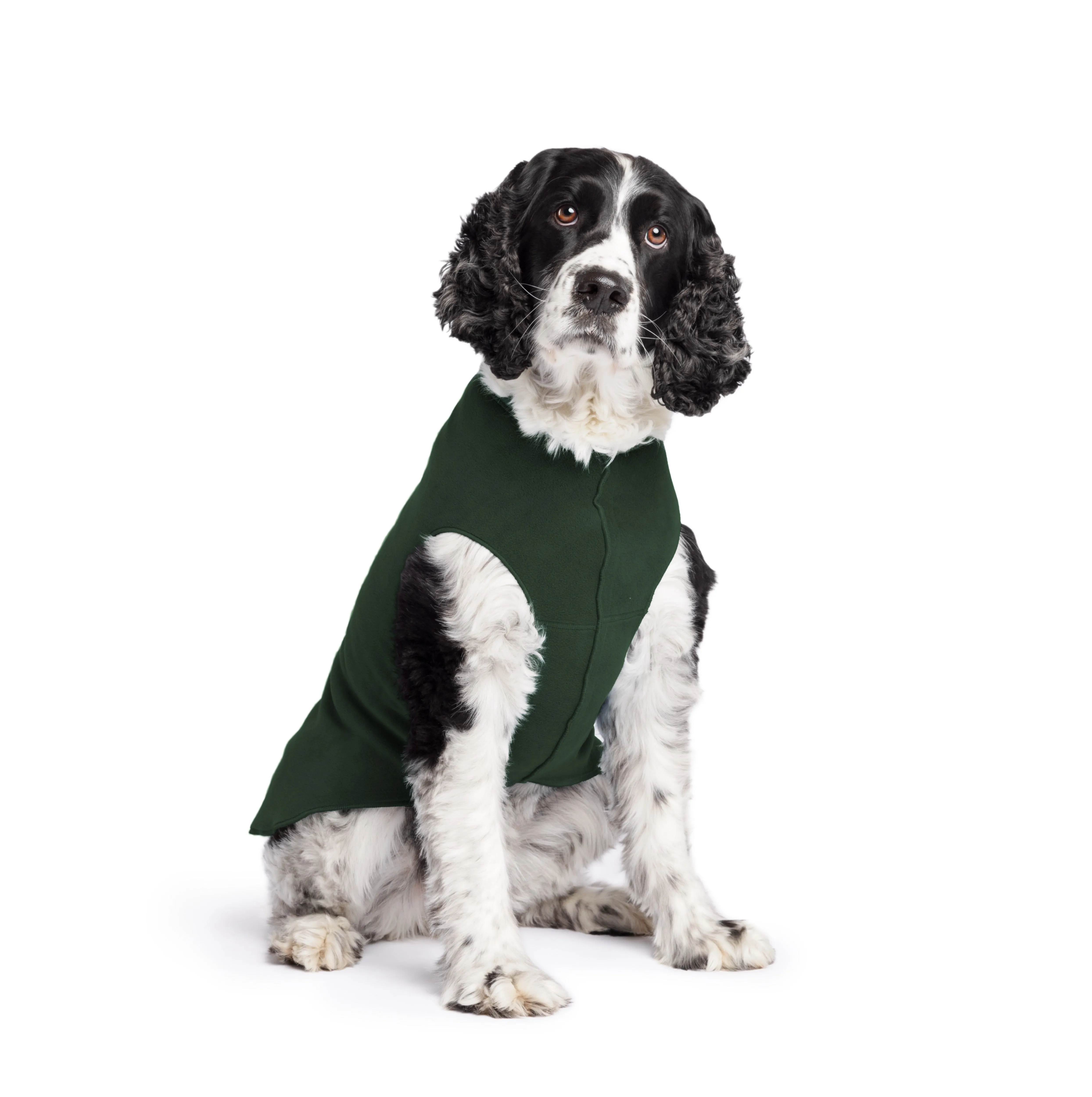 hunter green stretch fleece