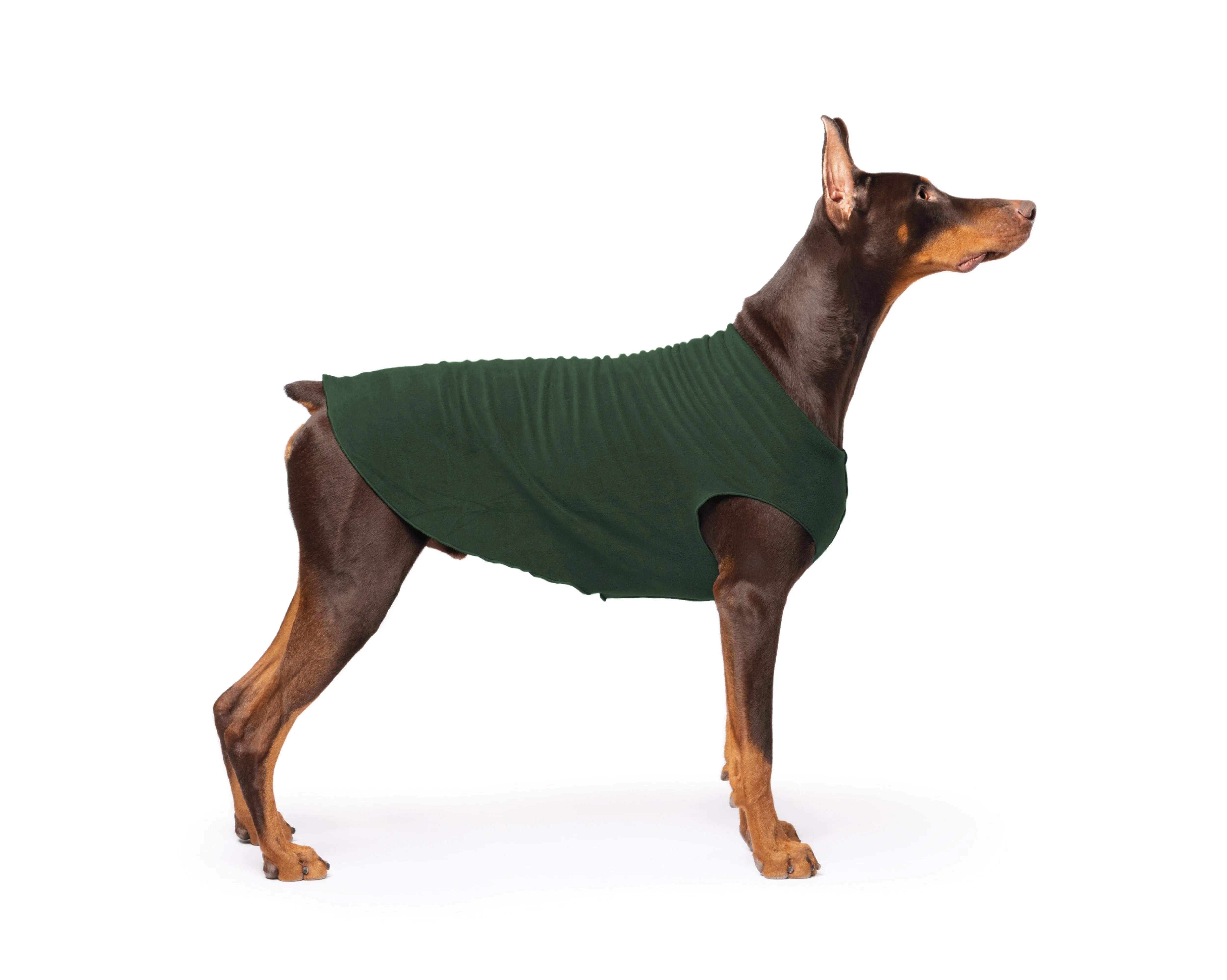 hunter green stretch fleece