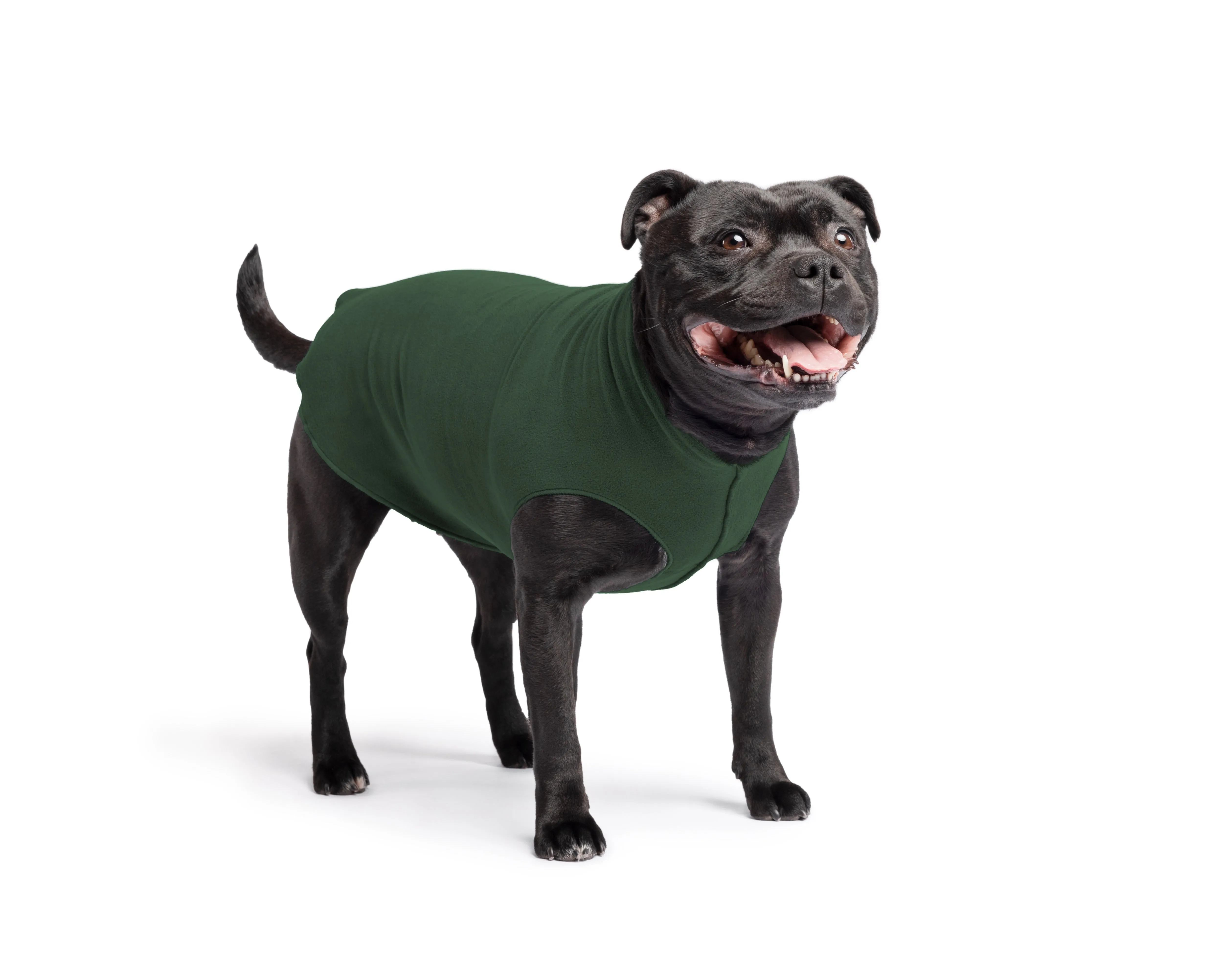 hunter green stretch fleece