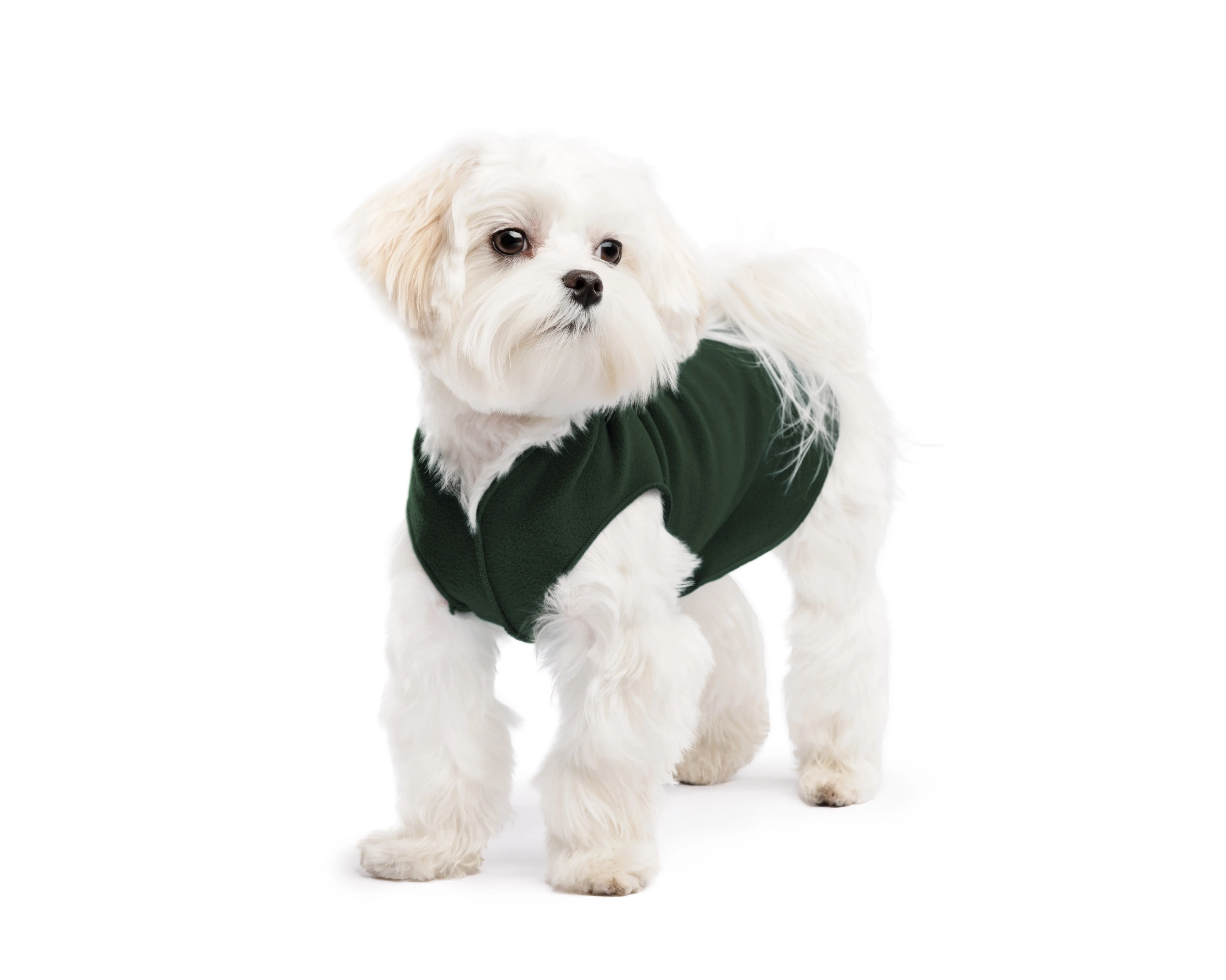 hunter green stretch fleece