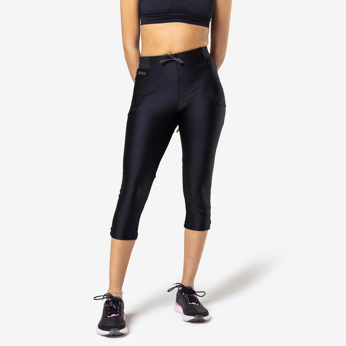 KIPRUN Run 500 Dry women's breathable short running leggings