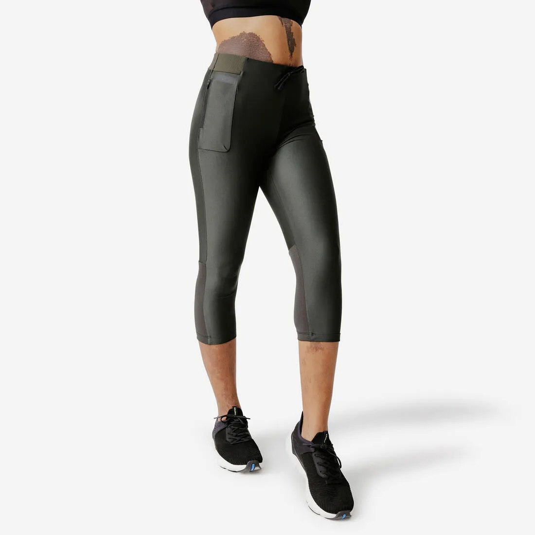 KIPRUN Run 500 Dry women's breathable short running leggings