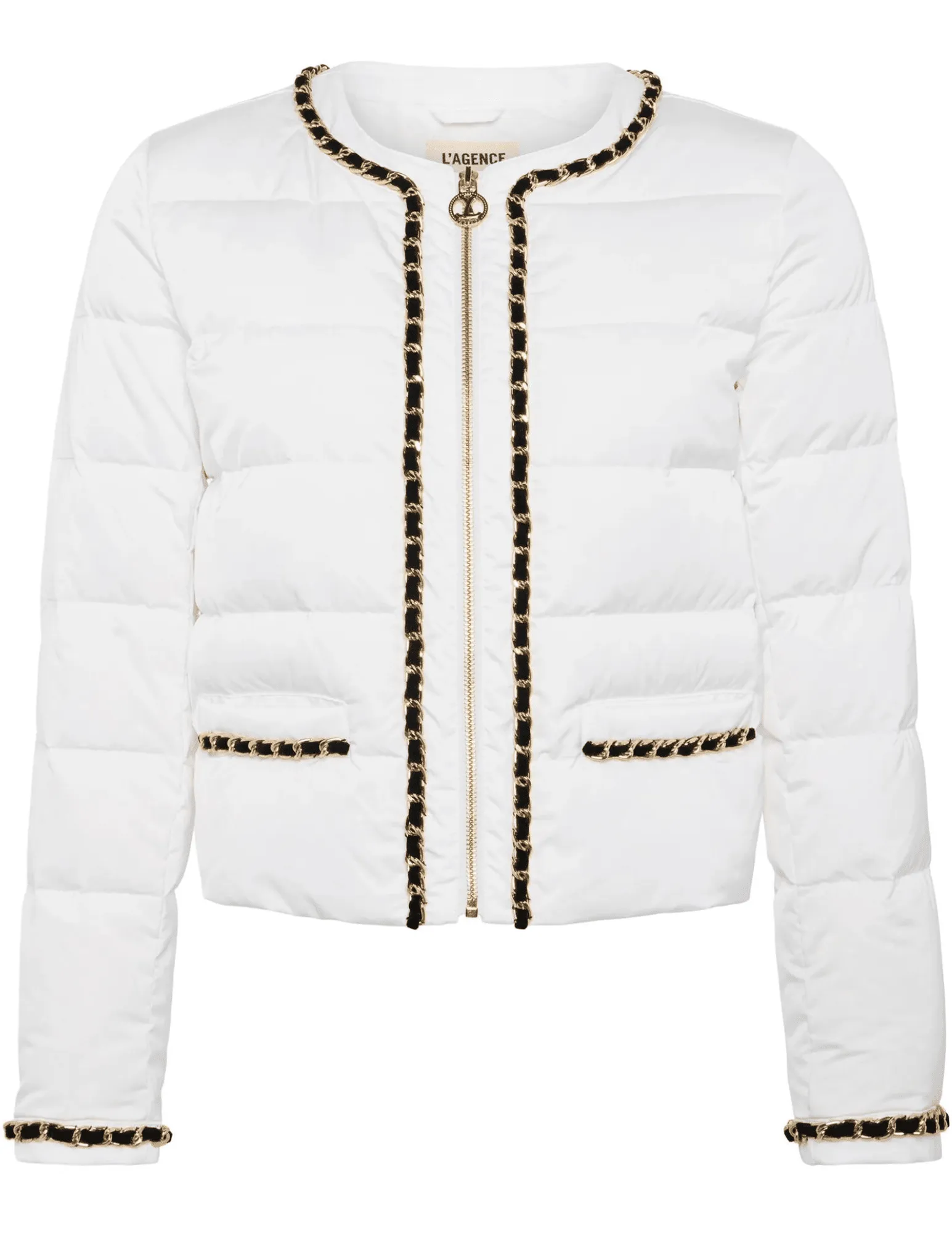 L'Agence Crest Down Chain Trim Jacket