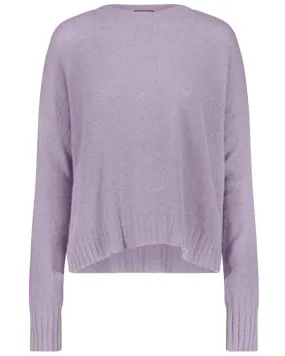 Lilac Haze Oversized Crewneck Sweater