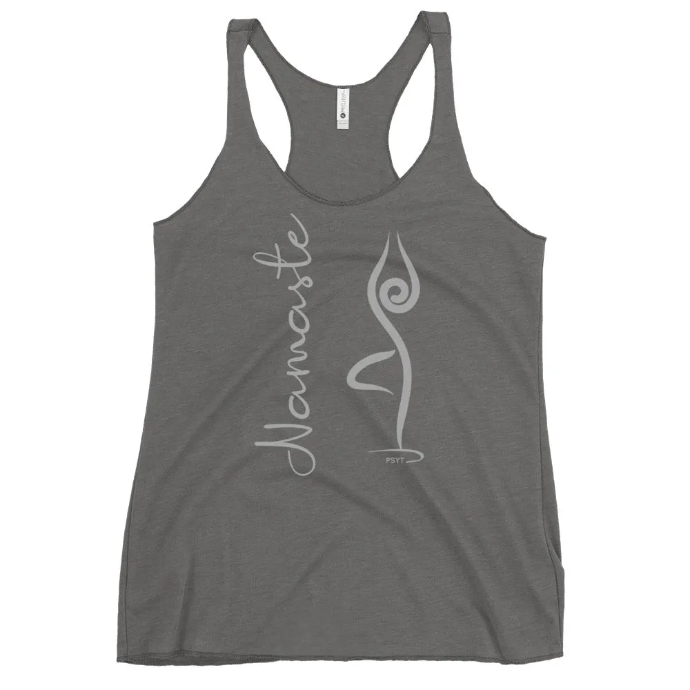 Namaste Inspiration Tree Pose Racerback Tank Top