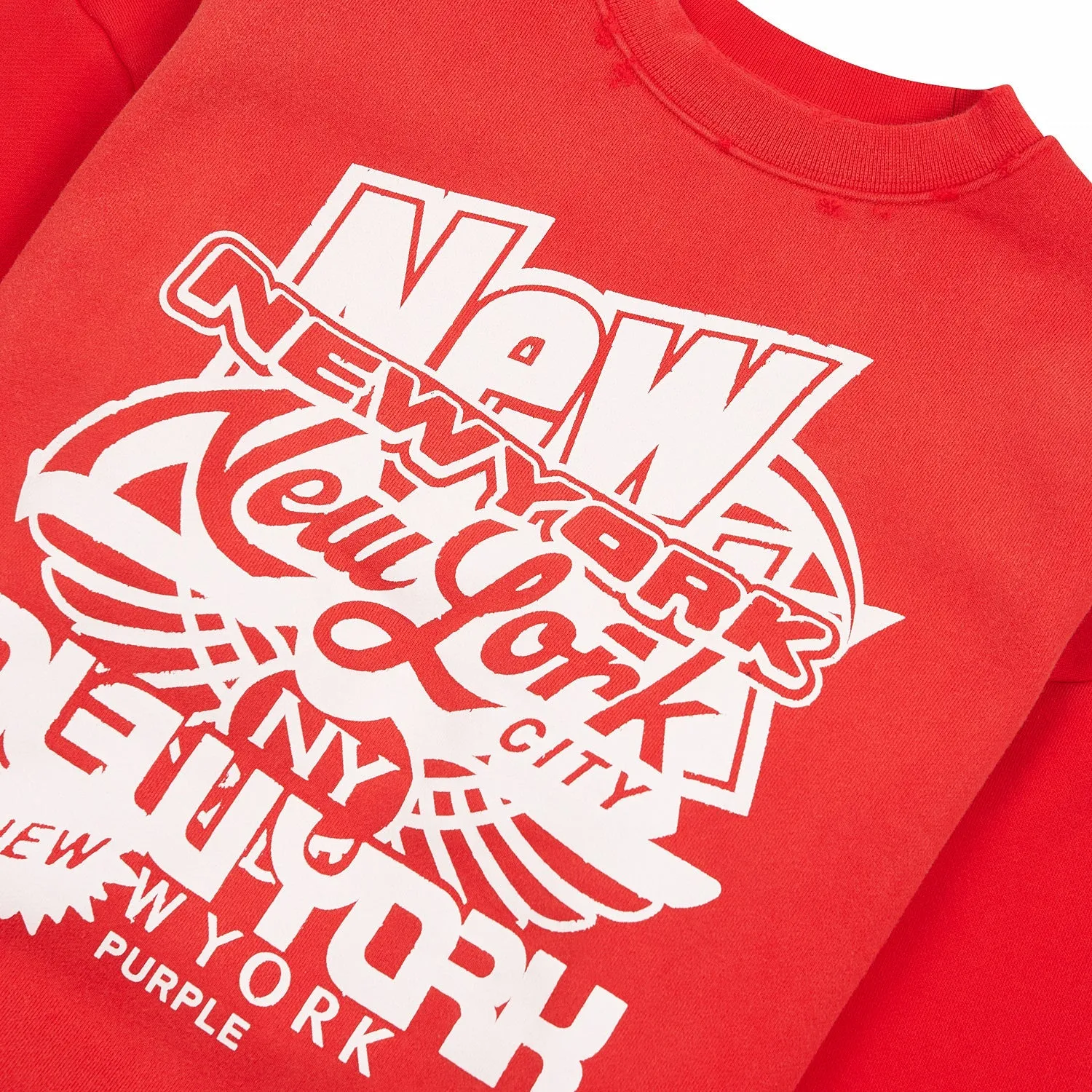 New York Sweatshirt | Red