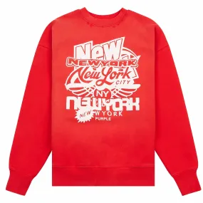 New York Sweatshirt | Red