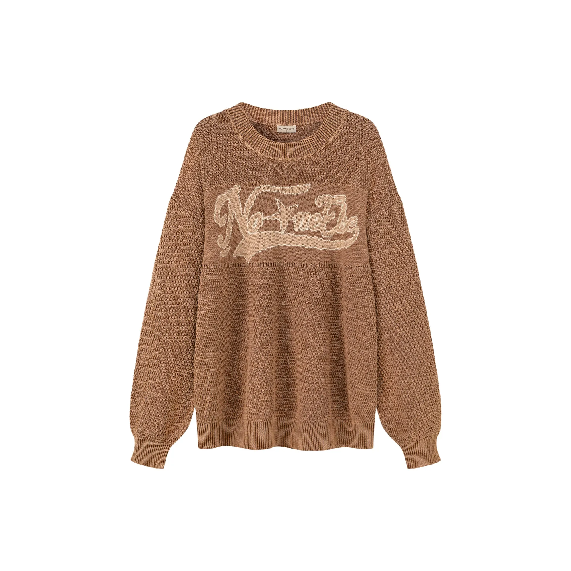 No One Else Star Oversized Knit Sweater