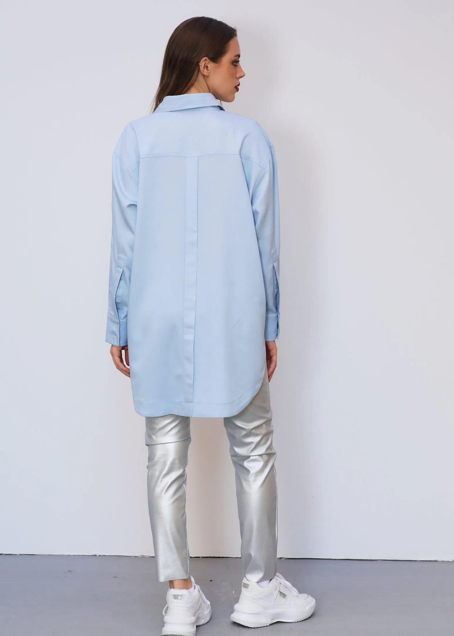 Oversized Light Blue Shirt