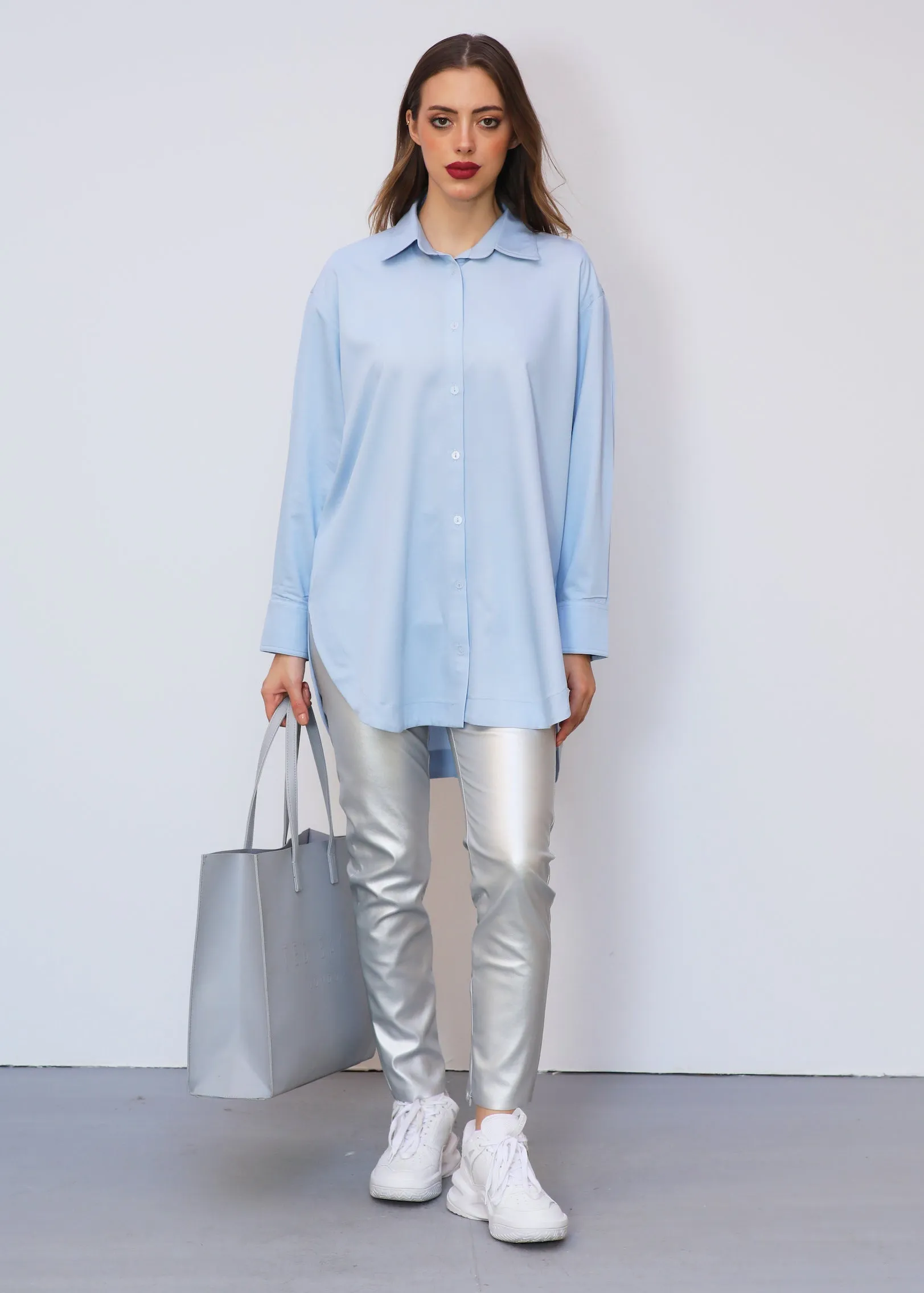 Oversized Light Blue Shirt