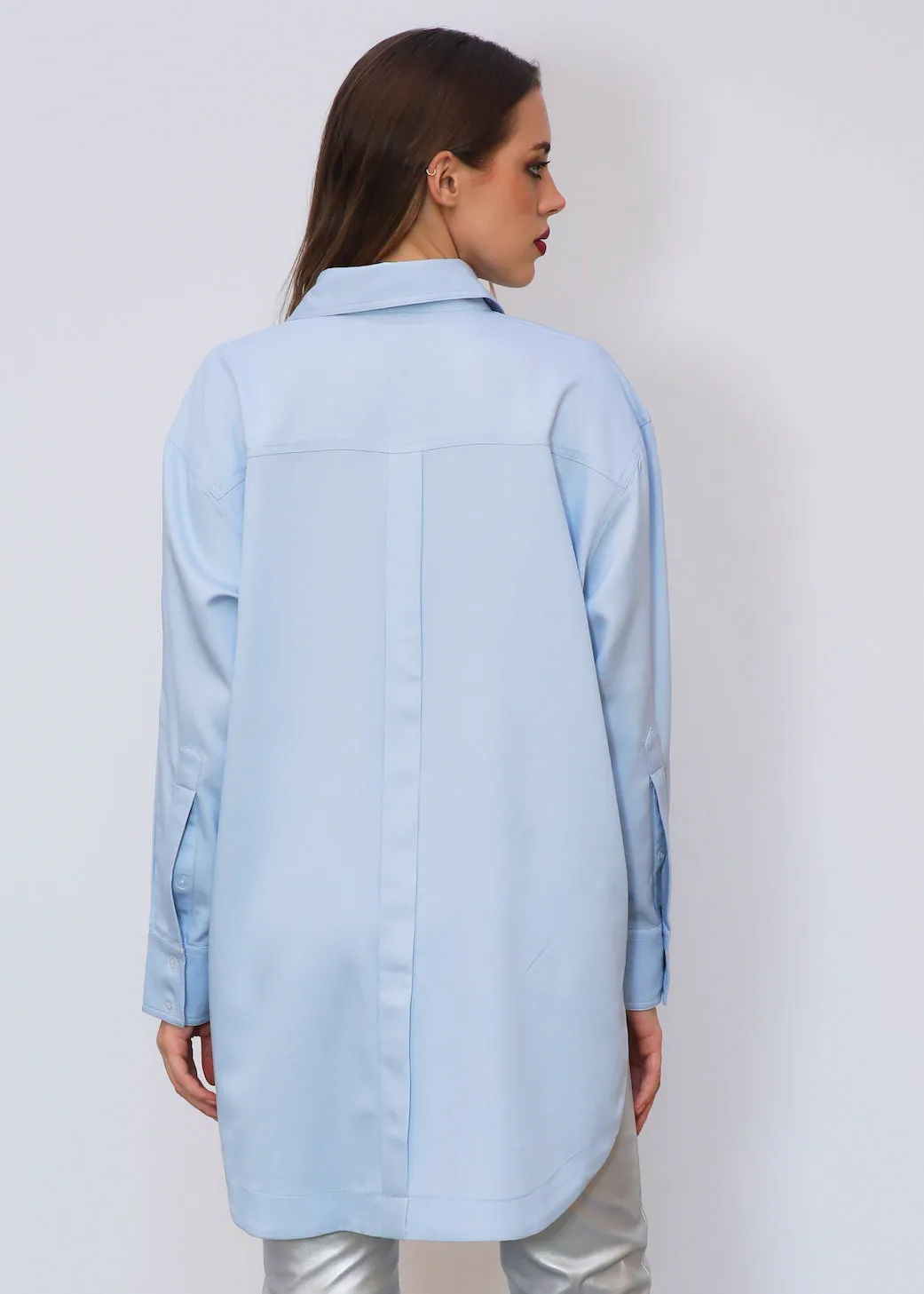 Oversized Light Blue Shirt