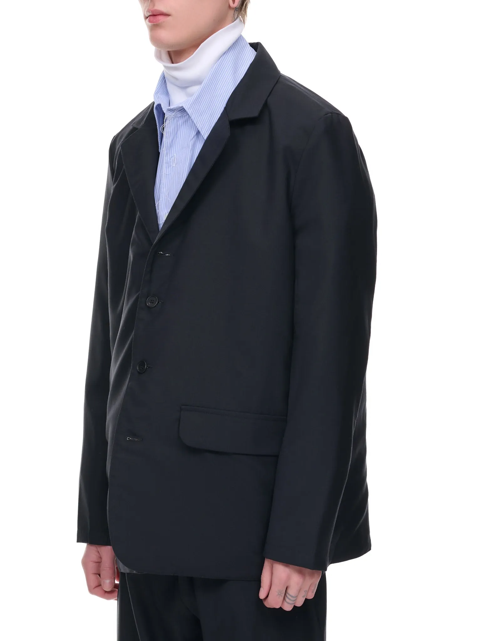 Oversized Suit Jacket (14-09-04-01-NAVY)