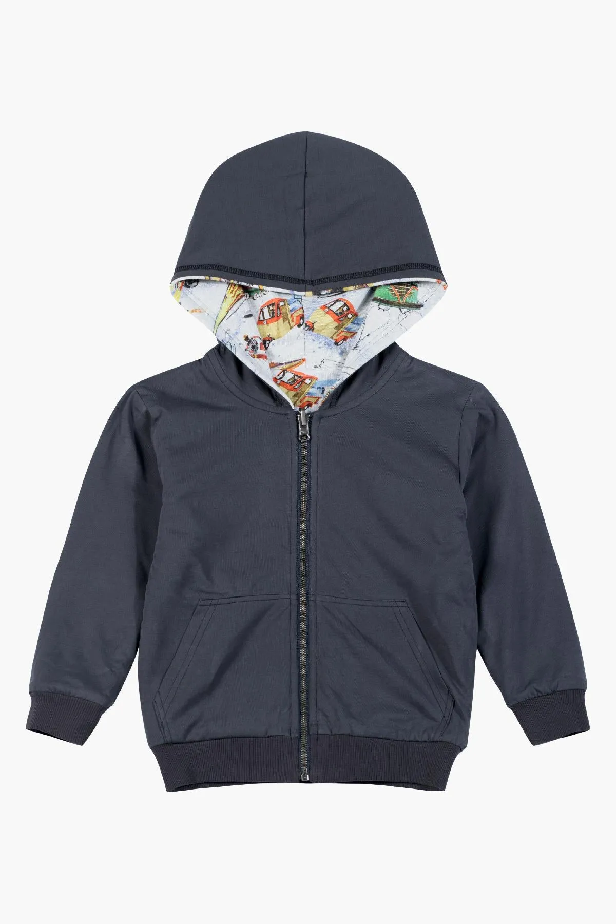 Paper Wings Future City Reversible Kids Hoodie