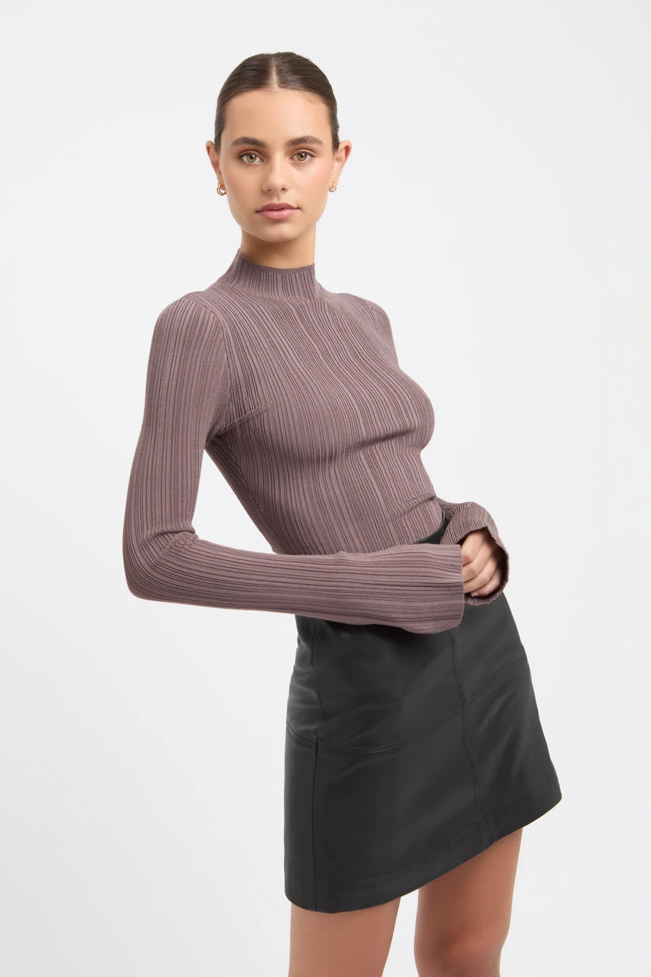 Raisa Funnel Long Sleeve Crop