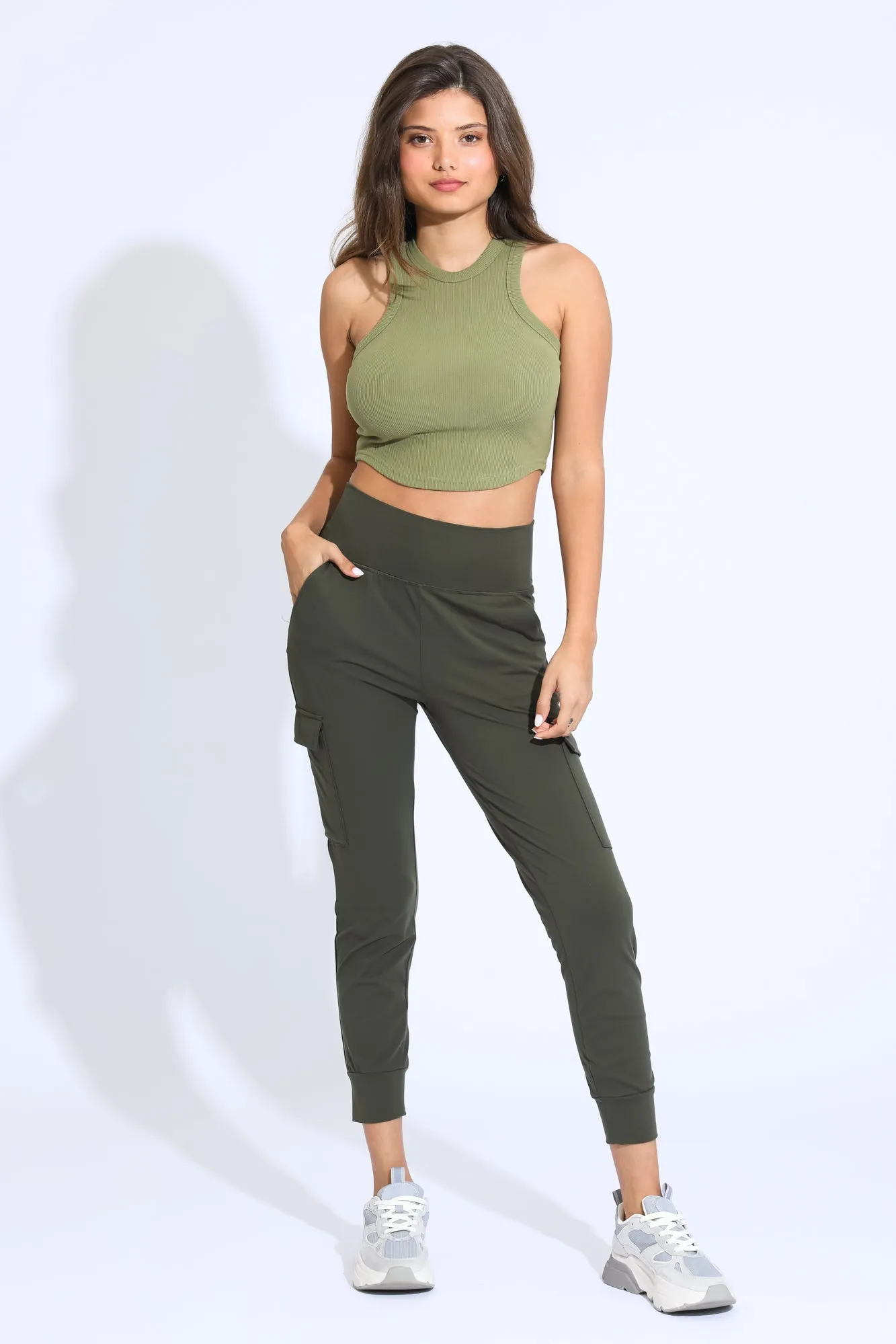 Selene Racerback Tank - Olive