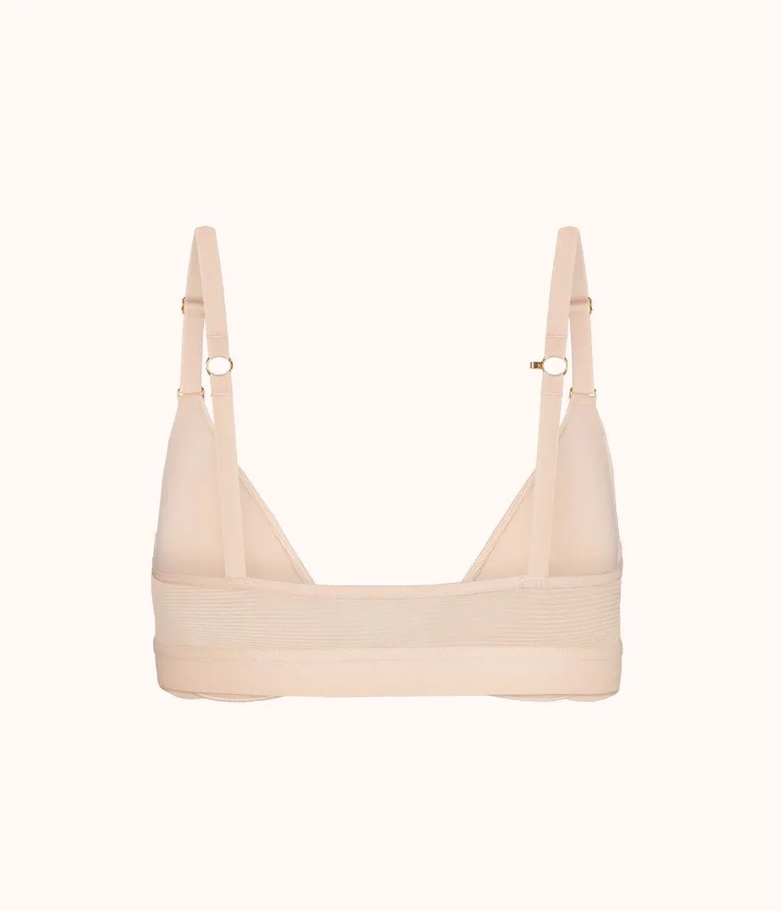 The Front Close No-Wire Bra: Toasted Almond