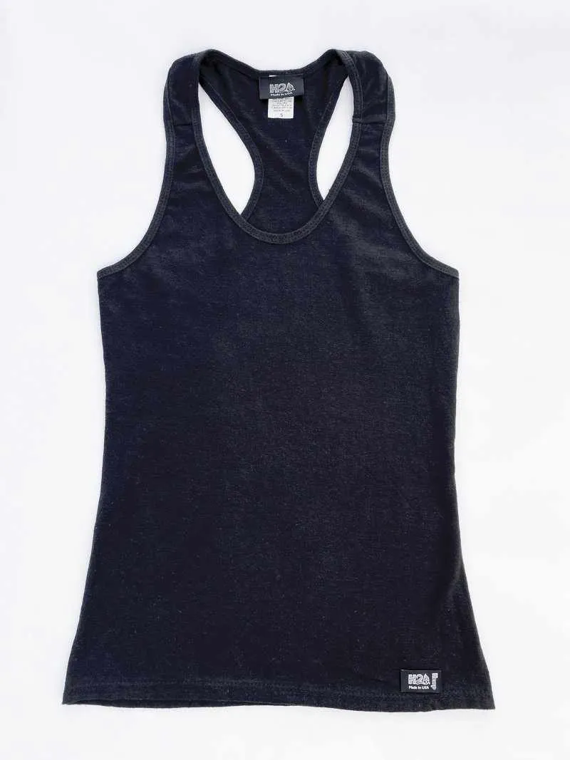 Women’s eco-friendly American made Hemp/organic cotton blend Racerback Tank Top