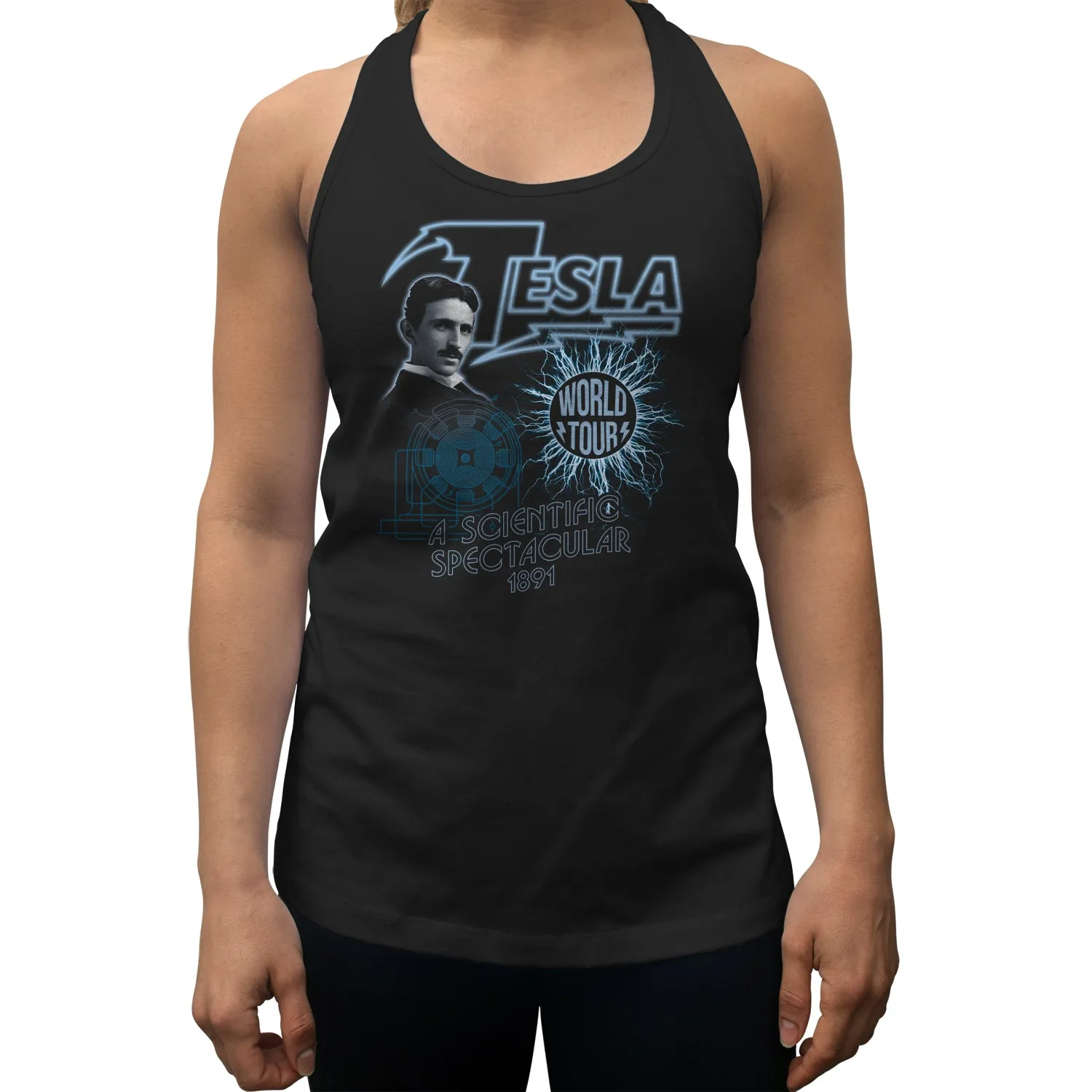 Women's Nikola Tesla World Tour Racerback Tank Top