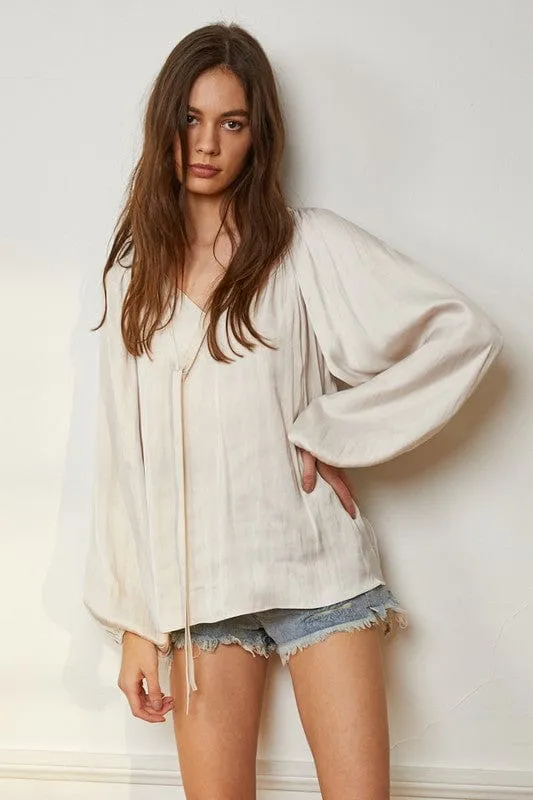 Women's Pearl Peasant Blouse