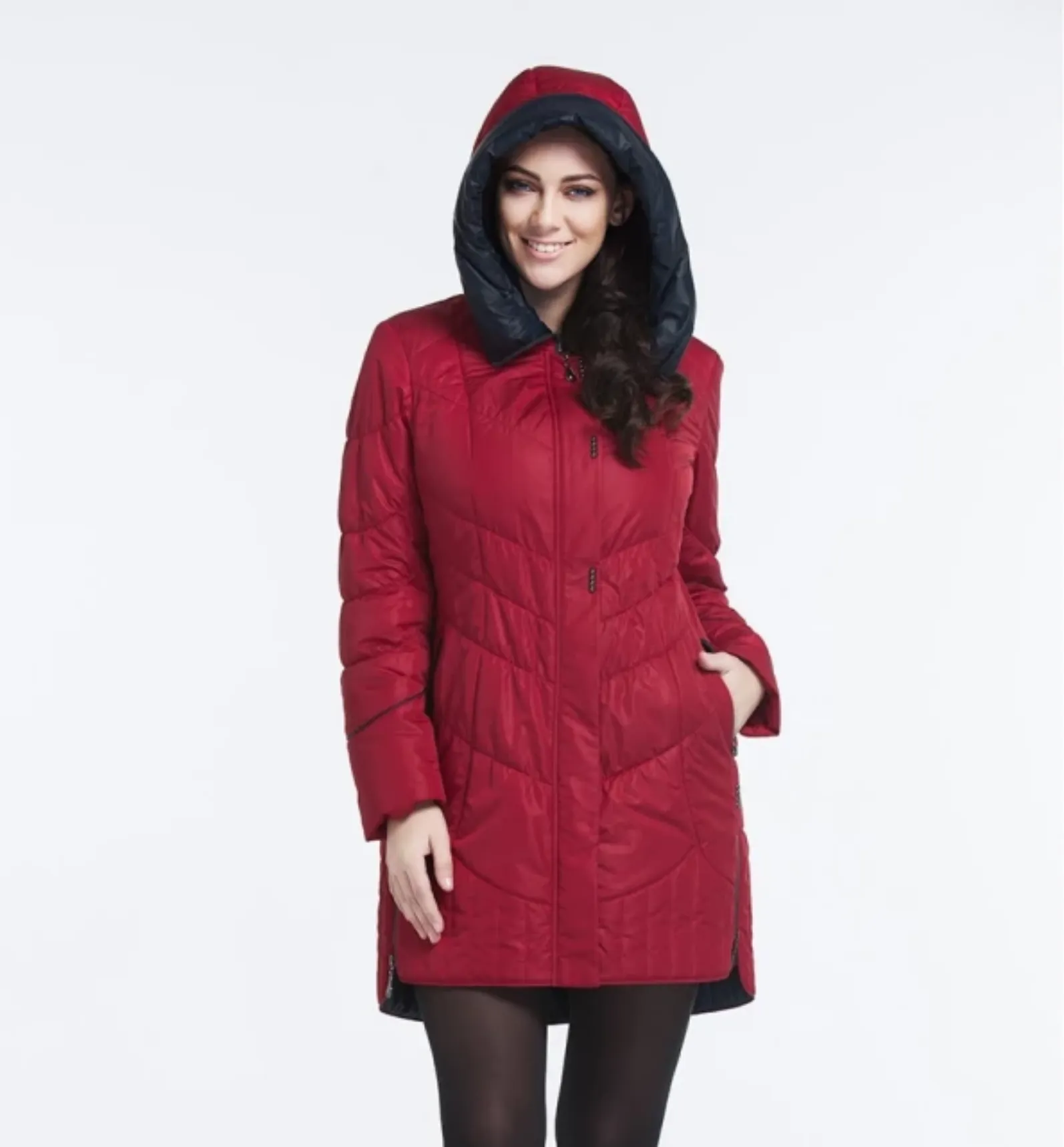 Women's Winter Casual Hooded Coat | Plus Size