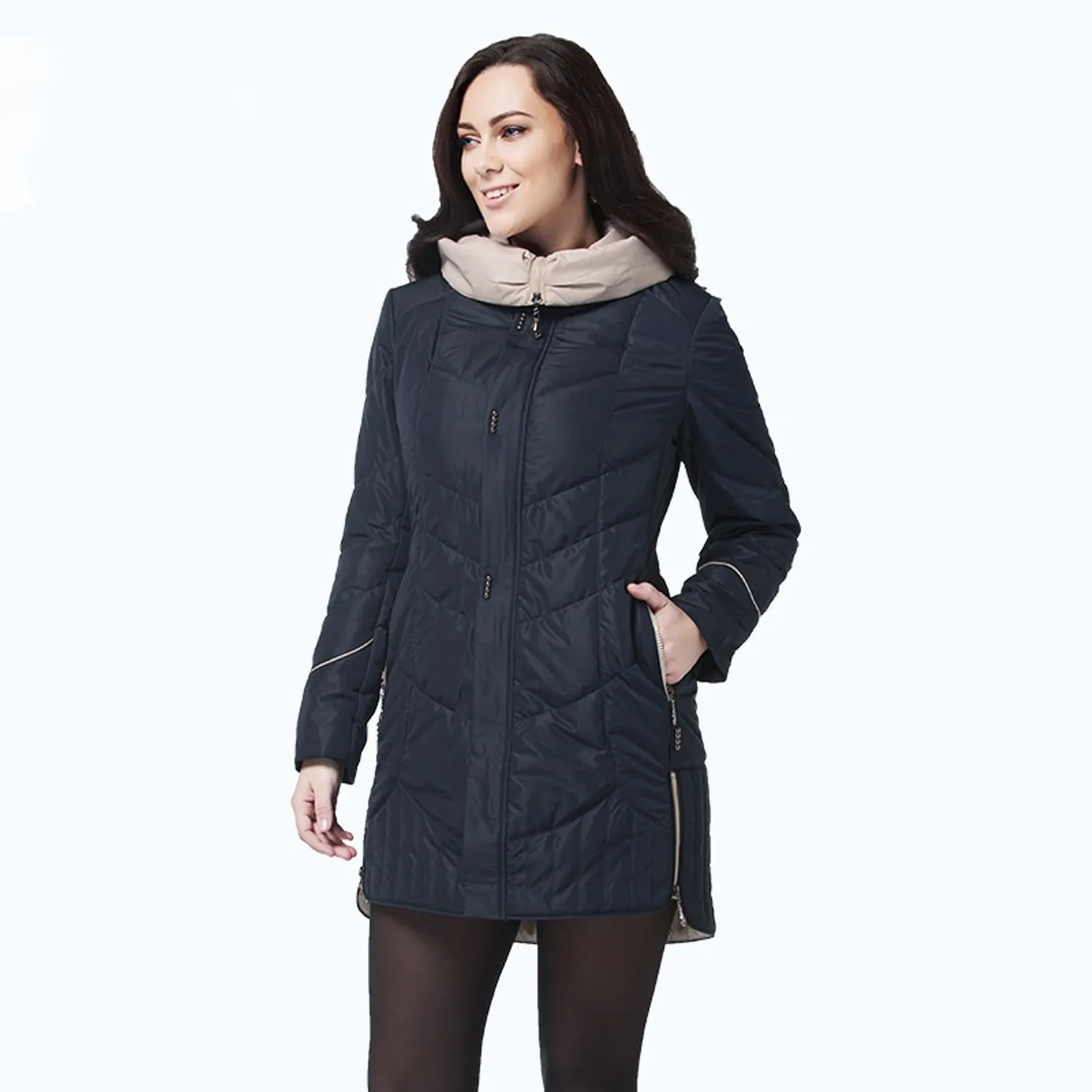 Women's Winter Casual Hooded Coat | Plus Size