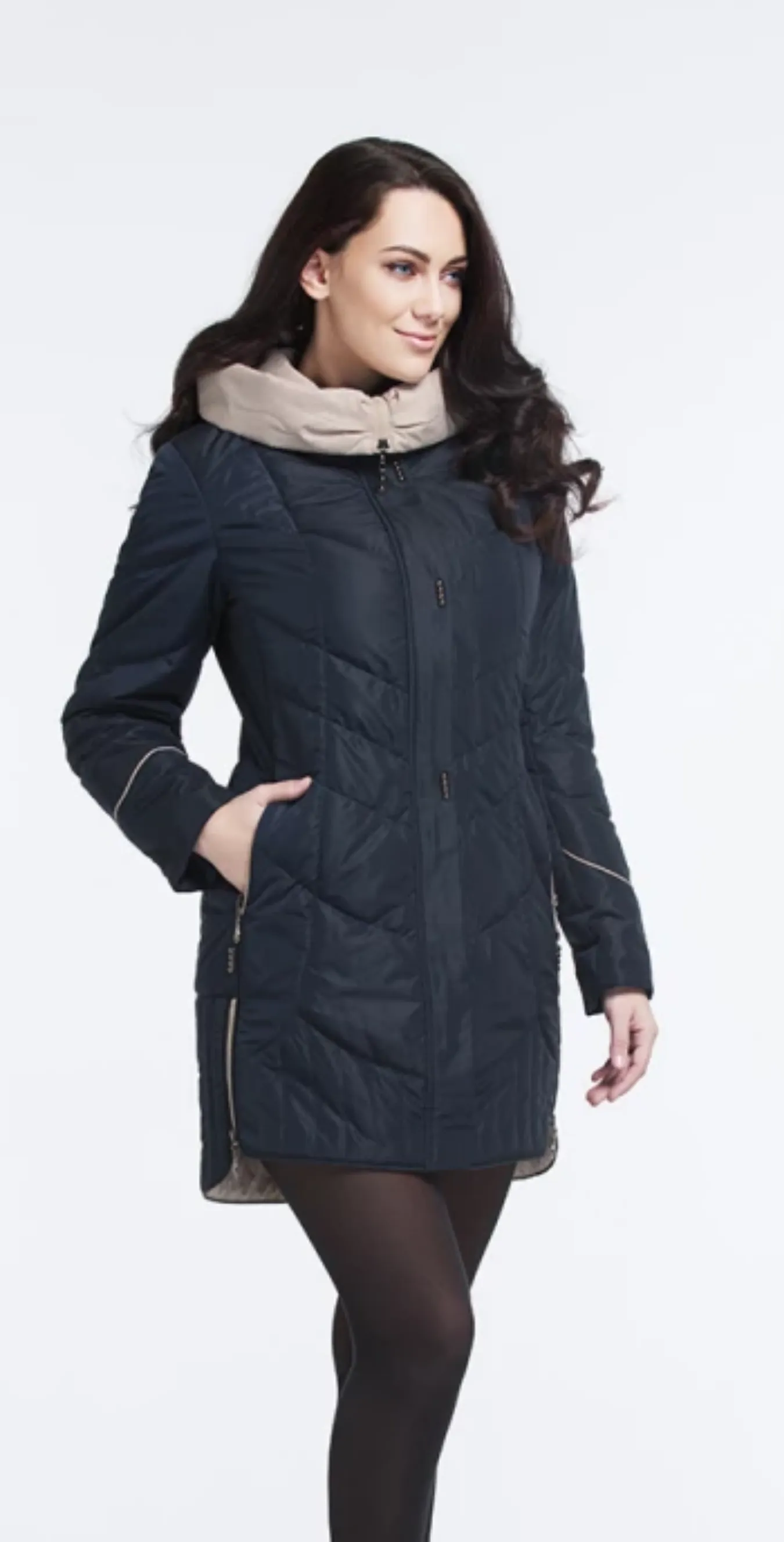 Women's Winter Casual Hooded Coat | Plus Size