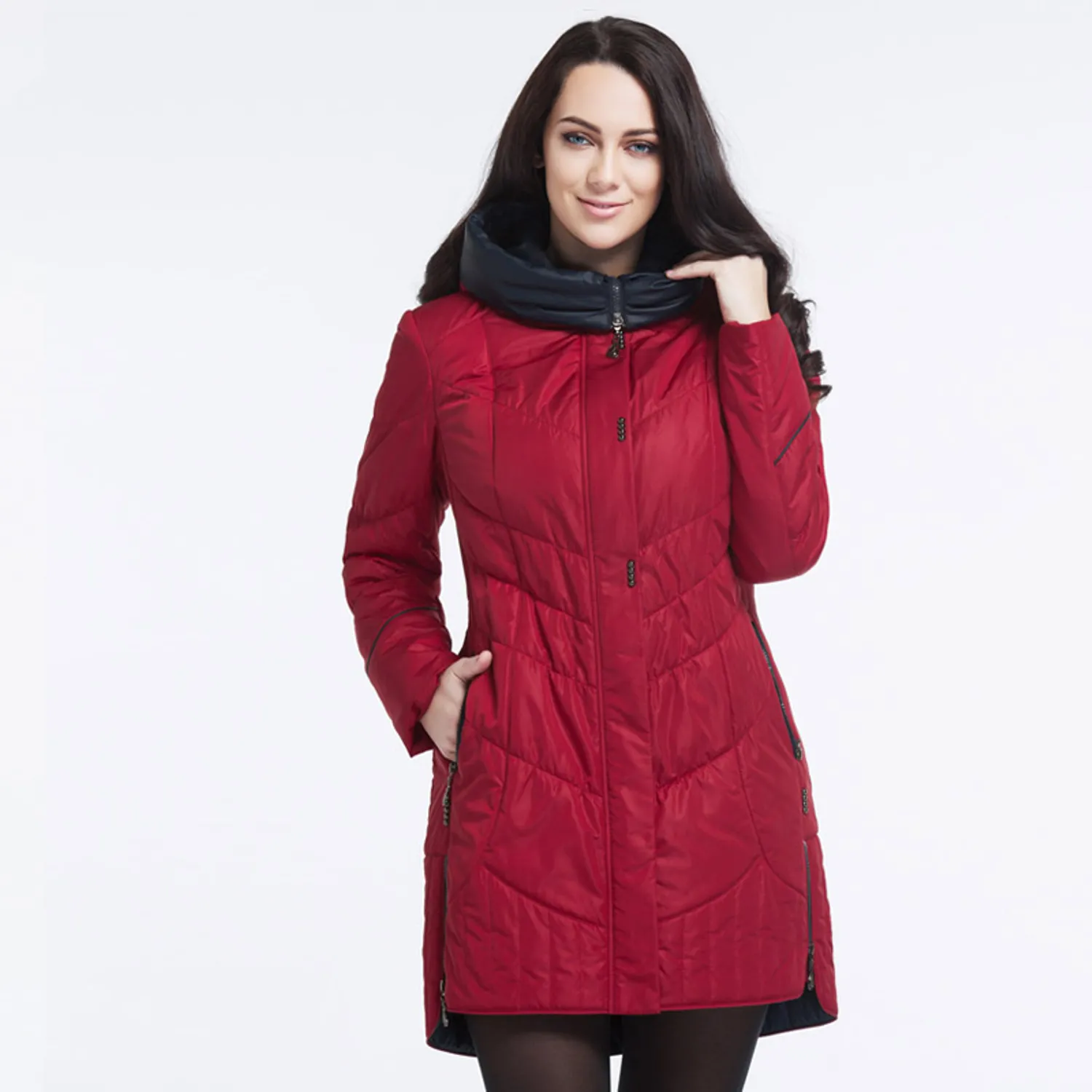 Women's Winter Casual Hooded Coat | Plus Size